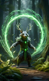 Sopriat, Fox Elk Priest performing a spell casting