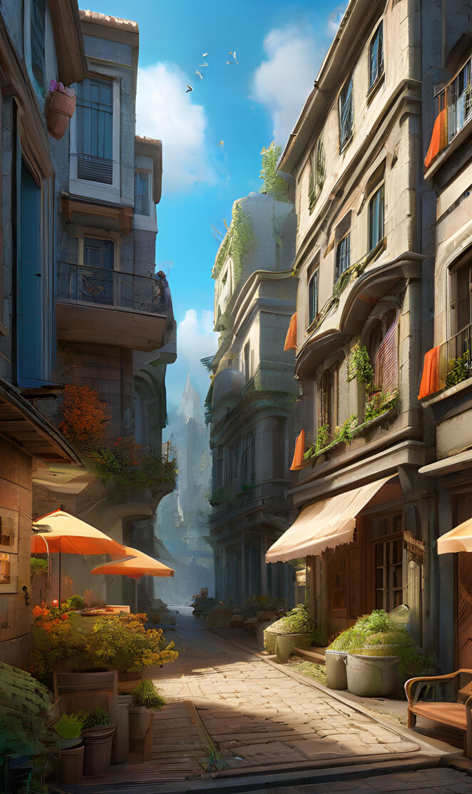 a street with buildings on both sides