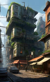 a street with buildings on both sides