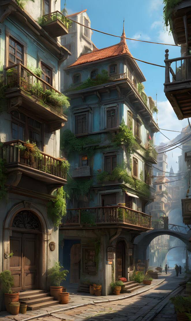 a building with many balconies