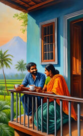 Beautiful morning in Alleppey.