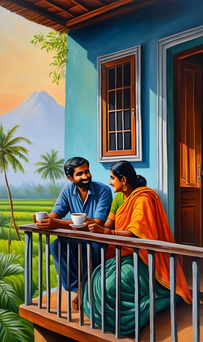 Beautiful morning in Alleppey.