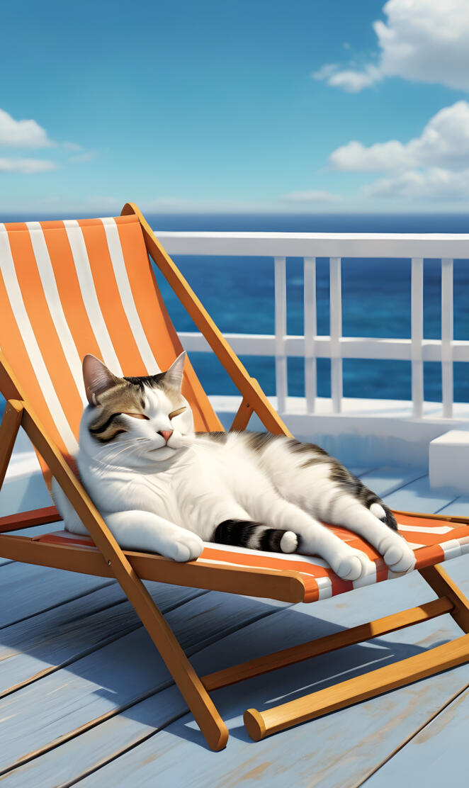 a cat lying on a chair