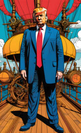 Trump is pleased with the steam ship