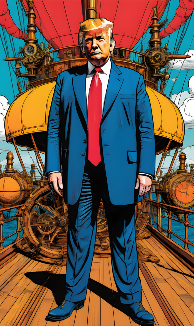 Trump is pleased with the steam ship