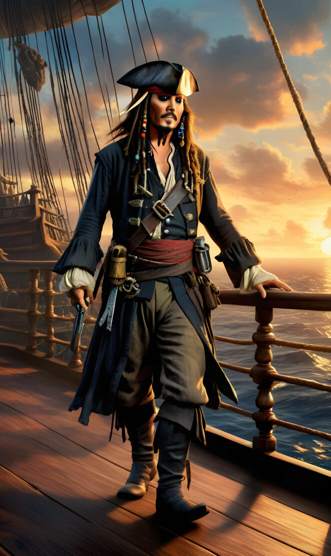 "Today is the day you almost caught Captain Jack Sparrow"