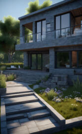 a house with a deck in minecraft edited