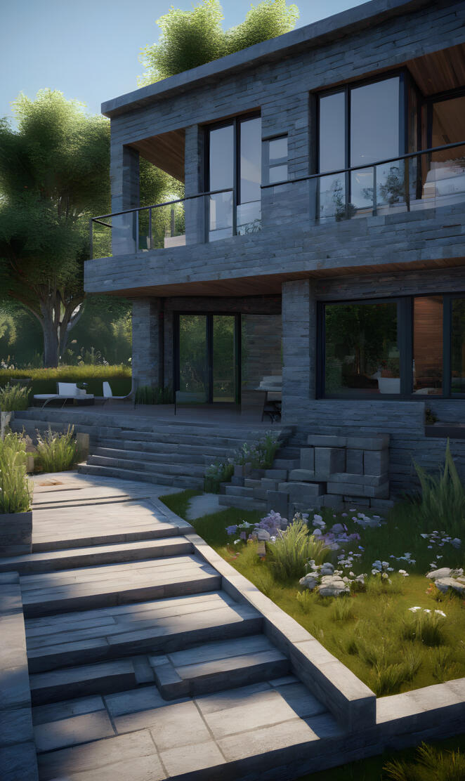 a house with a deck in minecraft edited