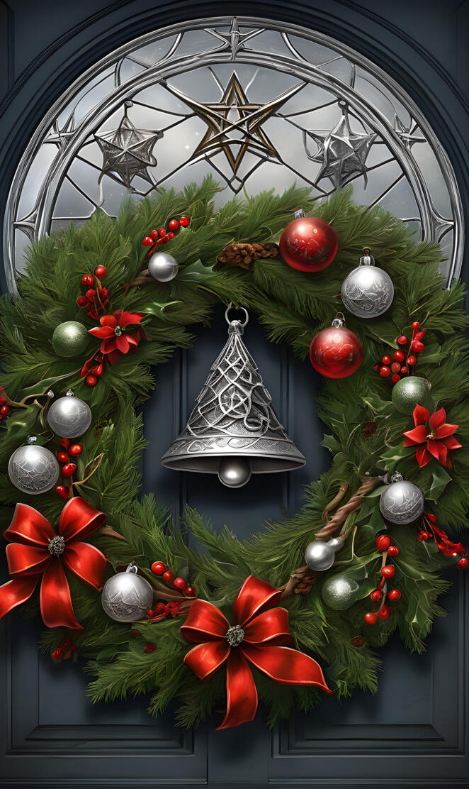 Silver Bells Wreath