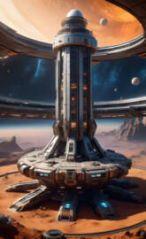 a space shuttle on a launch pad