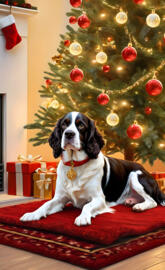English springer spaniel Christmas