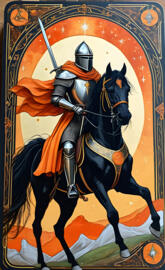 a person in a garment riding a horse