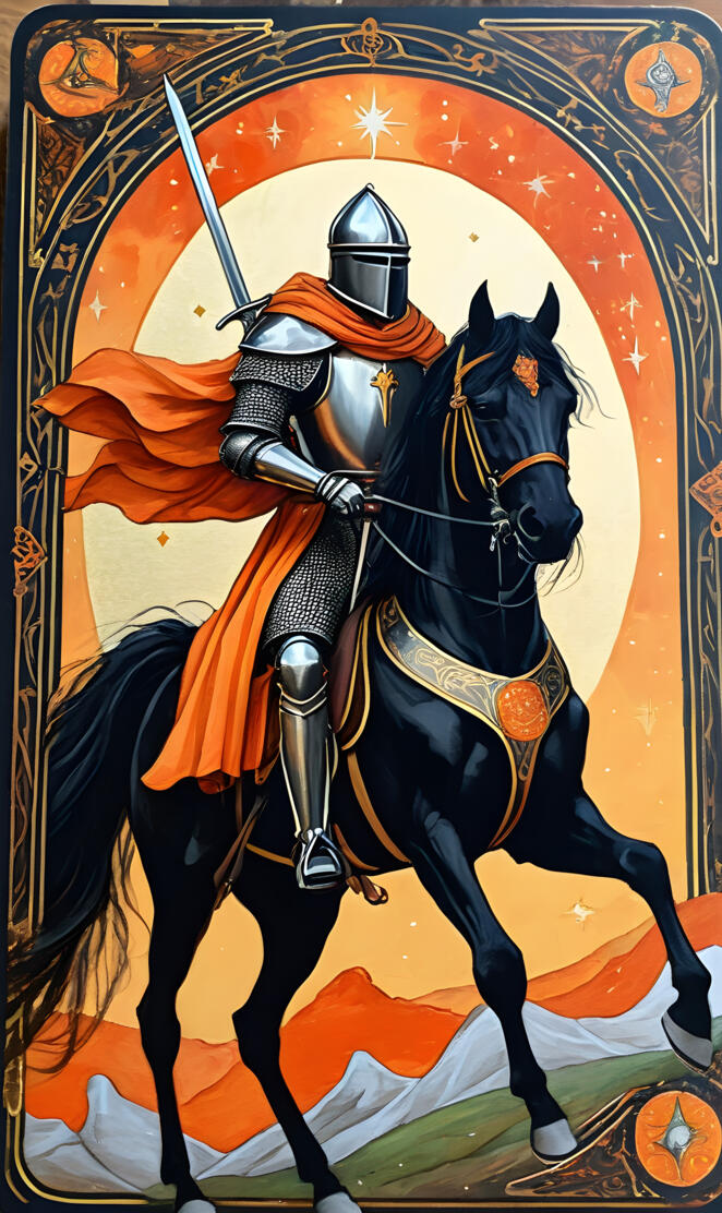 a person in a garment riding a horse