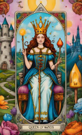 Queen OF Wands Tarot Card