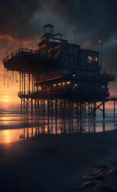 a building on a dock