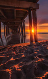 Sunset at the pier