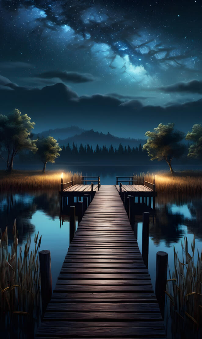 Summer Night at the Lake