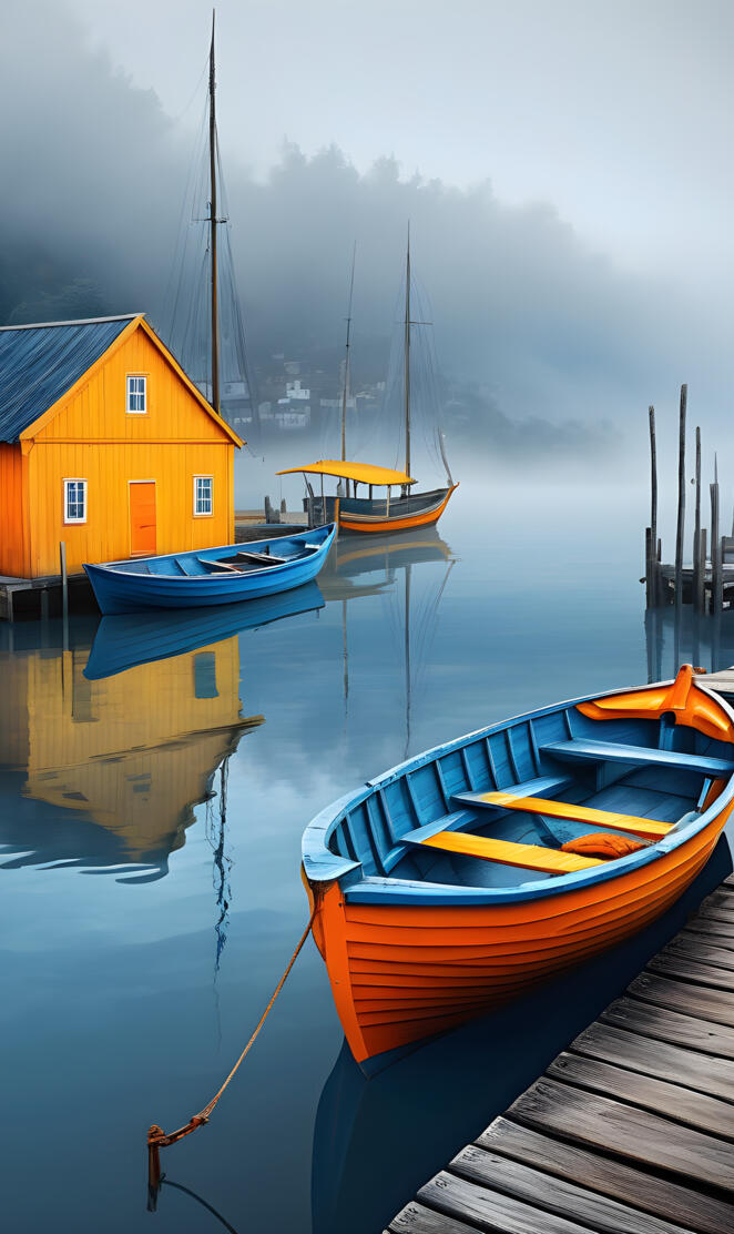 boats docked at a pier
