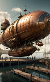 Steampunk Isabella's characters Airship transport and vehicles