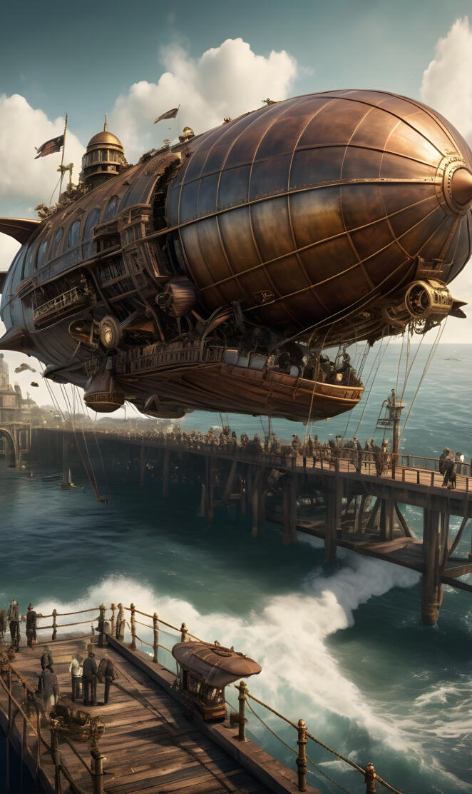 Steampunk Isabella's characters Airship transport and vehicles