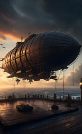Steampunk Isabella's characters Airship transport and vehicles