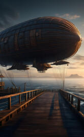 Steampunk Isabella's characters Airship transport and vehicles