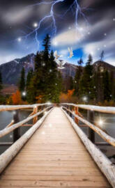 Wooden bridge
