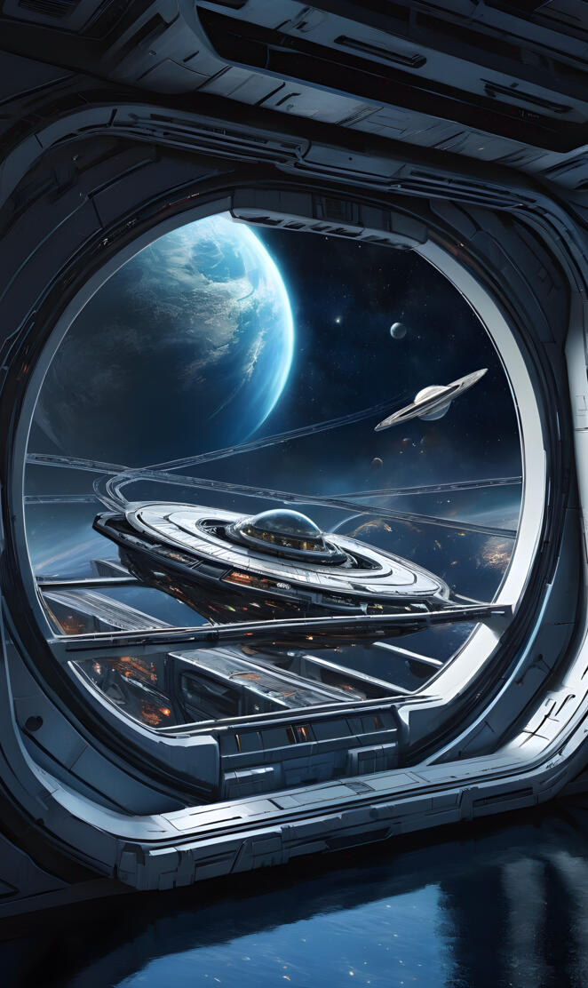 Spacestation Planetary View