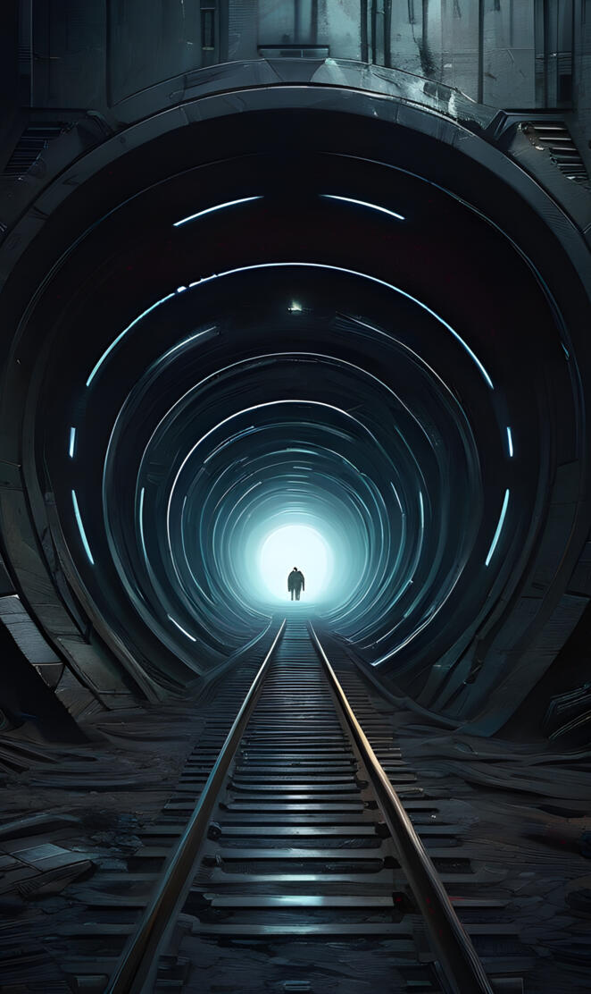 At the end of this infinite tunnel nothing but death awaits you ...