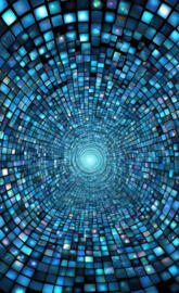 Endless white Opal Tunnel