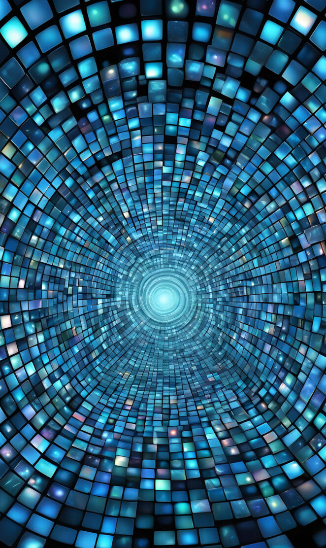 Endless white Opal Tunnel