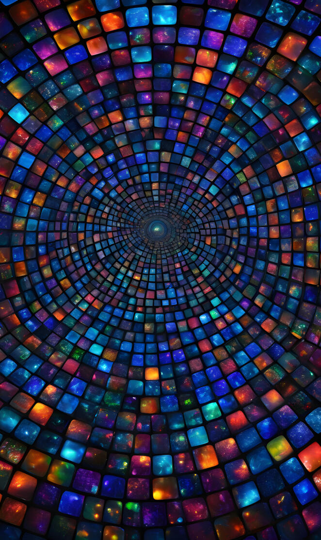 Endless black Opal Tunnel