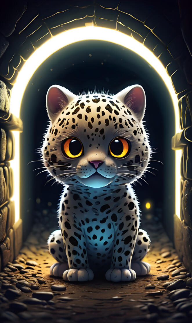 a cat with a human face