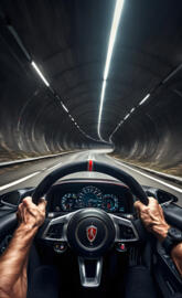 Driving a Viper GTSR through a Tunnel