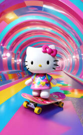 a toy on a skateboard