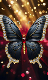 black diamond butterflies with