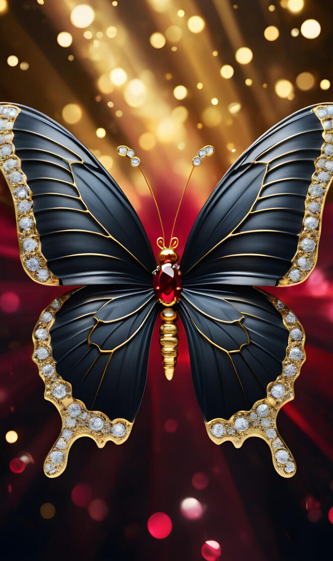 black diamond butterflies with