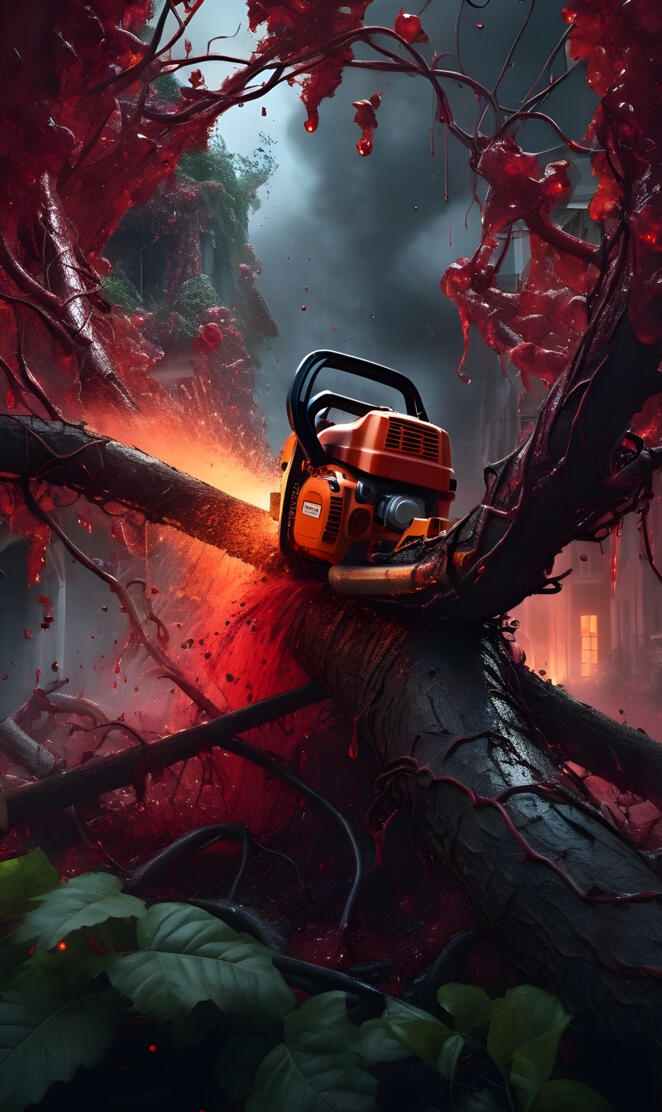 3D chainsaw cutting