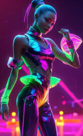 a person singing on stage