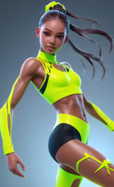 a woman in a garment