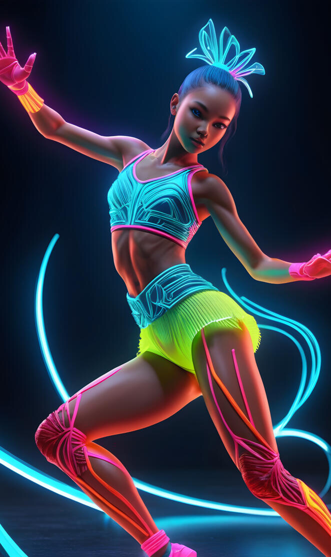 a woman dancing on a stage