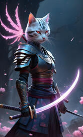 samurai cat
