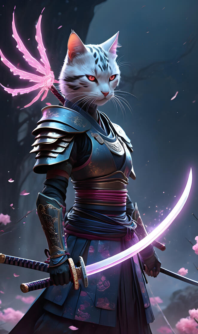 samurai cat
