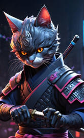 samurai cat