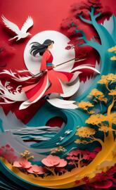 Paper Cut out effect