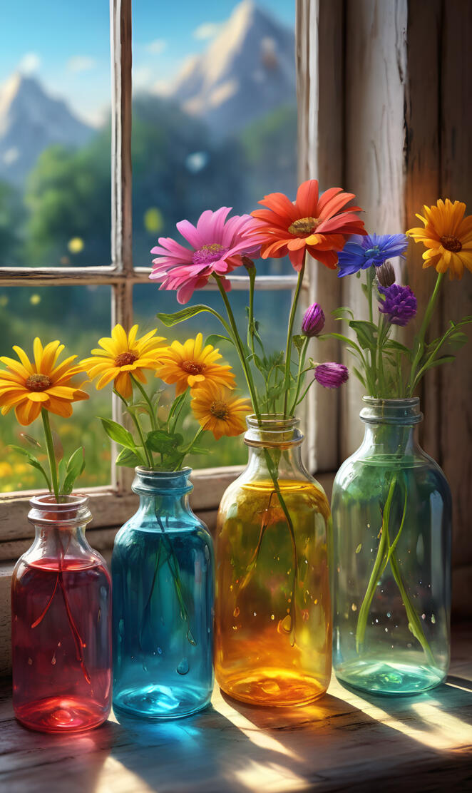 Teardrops & cut flowers today