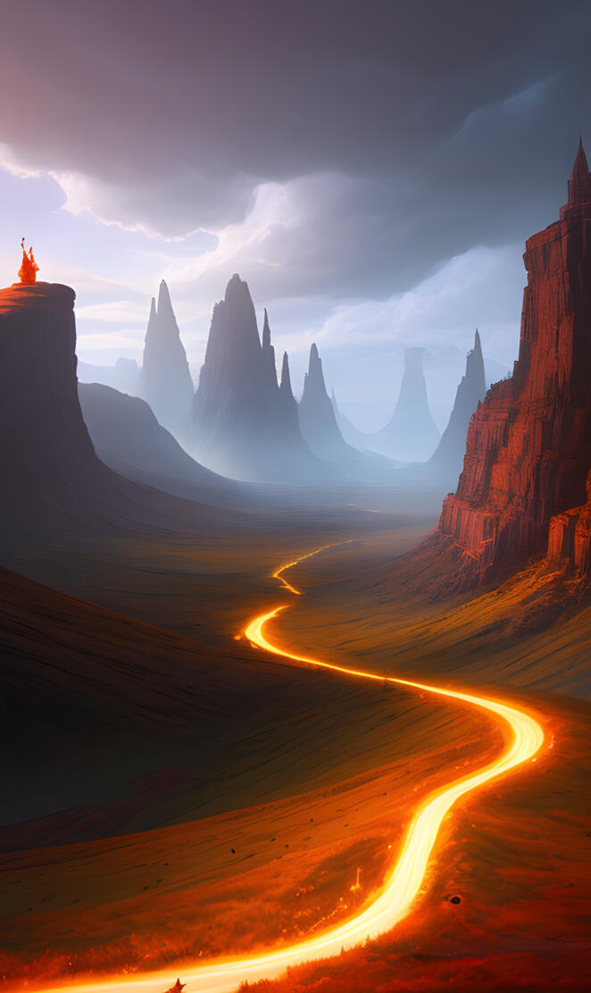 river of firr a landscape with a group of tall rocky mountains