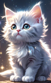 a cat with blue eyes