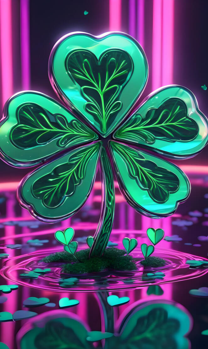 a plant in a glass case