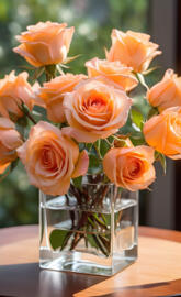 Peach roses